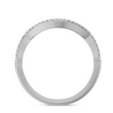Photo of Liana 1/4 CT. T.W. Sapphire and Diamond Matching Wedding Band Set 10K White Gold [BT898WL]