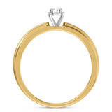 Photo of Effete 1/4 ct tw. Diamond Round Cluster Trio Set 14K Yellow Gold [BT521YE-C000]