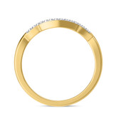 Photo of Kalina 1/5 CT. T.W. Sapphire and Diamond Matching Wedding Band Set 14K Yellow Gold [BT899YL]