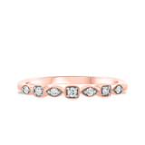 Photo of Britt 1/4 ct tw. Diamond Wedding Band Set 10K Rose Gold [BT908RL]