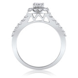 Photo of Olivia 1 1/10 Carat T.W. Diamond Round Solitaire Bridal Set 14K White Gold [BT575WE-R029]