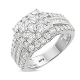 Photo of Louise 2 ct tw. Diamond Cushion Cluster Engagement Ring 14K White Gold [BT635WE-C000]