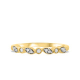 Photo of Jocelyn 2/3 ct tw. Diamond His and Hers Matching Wedding Band Set 14K Yellow Gold [BT909YL]