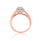 Photo of Journee 1/2 ct tw. Diamond Fancy Cluster Engagement Ring 14K Rose Gold [BT642RE-C000]