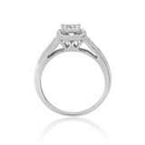 Photo of Journee 1/2 ct tw. Diamond Fancy Cluster Engagement Ring 10K White Gold [BT642WE-C000]