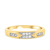 Photo of Micah 1/3 ct tw. Diamond Wedding Band Set 10K Yellow Gold [BT914YL]