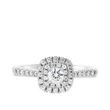 Photo of Analiese 1/2 ct tw. Diamond Round Solitaire Engagement Ring 14K White Gold [BT677WE-R018]