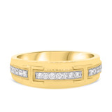 Photo of Emer 3/8 ct tw. Diamond Wedding Band Set 14K Yellow Gold [BT916YM]
