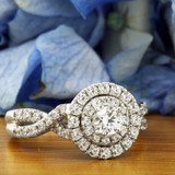 Photo of Johanna 1 ct tw. Diamond Round Solitaire Engagement Ring 14K Rose Gold [BT681RE-R023]