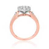 Photo of Melanie 7/8 Carat T.W. Diamond Fancy Cluster Bridal Set 10K Rose Gold [BT639RE-C000]