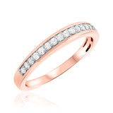 Photo of Melanie 7/8 Carat T.W. Diamond Fancy Cluster Bridal Set 14K Rose Gold [BT639RL]