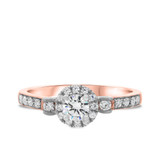 Photo of Ella 3/4 ct tw. Diamond Round Solitaire Engagement Ring 10K Rose Gold [BT685RE-R023]