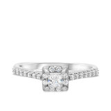 Photo of Eagan 1/2 ct tw. Diamond Princess Solitaire Engagement Ring 10K White Gold [BT688WE-P023]