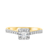 Photo of Eagan 1/2 ct tw. Diamond Princess Solitaire Engagement Ring 10K Yellow Gold [BT688YE-P023]