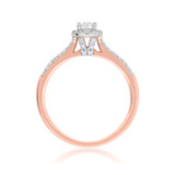 Photo of Logan 1/2 Carat T.W. Diamond Round Solitaire Bridal Set 14K Rose Gold [BT675RE-R023]