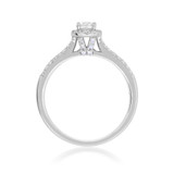 Photo of Logan 1/2 Carat T.W. Diamond Round Solitaire Bridal Set 10K White Gold [BT675WE-R023]