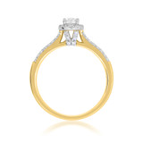 Photo of Logan 1/2 Carat T.W. Diamond Round Solitaire Bridal Set 14K Yellow Gold [BT675YE-R023]