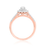 Photo of Analiese 5/8 Carat T.W. Diamond Round Solitaire Bridal Set 10K Rose Gold [BT677RE-R018]