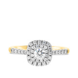 Photo of Analiese 5/8 Carat T.W. Diamond Round Solitaire Bridal Set 10K Yellow Gold [BT677YE-R018]