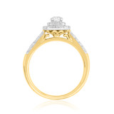Photo of Analiese 5/8 Carat T.W. Diamond Round Solitaire Bridal Set 10K Yellow Gold [BT677YE-R018]