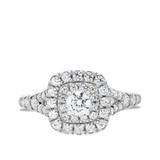 Photo of Kalani 1 1/6 Carat T.W. Diamond Round Solitaire Bridal Set 14K White Gold [BT680WE-R023]