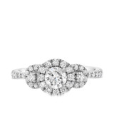 Photo of Karissa 1 ct tw. Diamond Round Solitaire Engagement Ring 14K White Gold [BT694WE-R059]