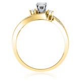 Photo of Serenity 1/2 ct tw. Diamond Princess Solitaire Trio Set 14K Yellow Gold [BT566YE-P018]