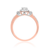 Photo of Ella 7/8 Carat T.W. Diamond Round Solitaire Bridal Set 10K Rose Gold [BT685RE-R023]