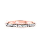Photo of Ella 7/8 Carat T.W. Diamond Round Solitaire Bridal Set 10K Rose Gold [BT685RL]