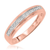 Photo of Demi 1 1/5 ct tw. Diamond Round Solitaire Trio Set 10K Rose Gold [BT114RM]