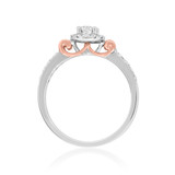 Photo of Ella 7/8 Carat T.W. Diamond Round Solitaire Bridal Set 10K White Gold [BT685WE-R023]