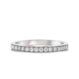 Photo of Ella 7/8 Carat T.W. Diamond Round Solitaire Bridal Set 10K White Gold [BT685WL]