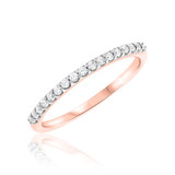 Photo of Eagan 2/3 Carat T.W. Diamond Princess Solitaire Bridal Set 14K Rose Gold [BT689RL]