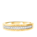 Photo of Bridgette 1/2 ct tw. Diamond Cushion Cluster Trio Set 10K Yellow Gold [BT529YM]
