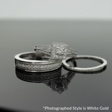 Photo of Jasmine 3/4 ct tw. Diamond Cushion Cluster Trio Set 10K Yellow Gold [BT573Y-C000]