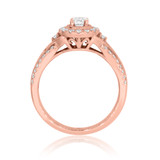 Photo of Janette 3/4 Carat T.W. Diamond Round Solitaire Bridal Set 10K Rose Gold [BT690RE-R023]