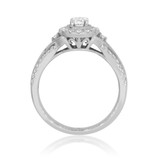 Photo of Janette 3/4 Carat T.W. Diamond Round Solitaire Bridal Set 10K White Gold [BT690WE-R023]