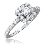 Photo of Olivia 1 1/3 ct tw. Diamond Round Solitaire Trio Set 10K White Gold [BT575WE-R029]