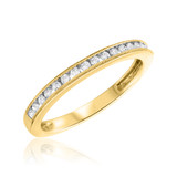 Photo of Chase 7/8 Carat T.W. Diamond Round Solitaire Bridal Set 10K Yellow Gold [BT693YL]