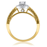 Photo of Allure 1/2 ct tw. Diamond Princess Solitaire Trio Set 10K Yellow Gold [BT580YE-P018]
