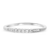 Photo of Wilhelmina 3/8 ct tw. Diamond Princess Cluster Trio Set 10K White Gold [BT587WL]