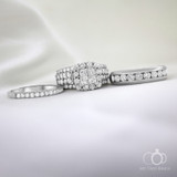 Photo of Felicity 4 3/8 ct tw. Princess Diamond Matching Trio Ring Set 14K Rose Gold [BT588R-C000]