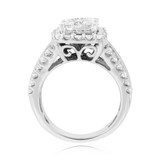 Photo of Louise 3 ct tw. Diamond Cushion Cluster Trio Set 10K White Gold [BT635WE-C000]