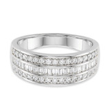 Photo of Louise 3 ct tw. Diamond Cushion Cluster Trio Set 14K White Gold [BT635WM]