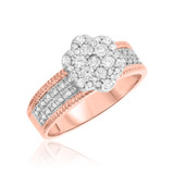Photo of Madeline 1 1/7 ct tw. Diamond Fancy Cluster Trio Set 14K Rose Gold [BT640RE-C000]