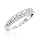 Photo of Journee 7/8 ct tw. Diamond Fancy Cluster Trio Set 14K White Gold [BT642WL]