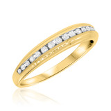 Photo of Journee 7/8 ct tw. Diamond Fancy Cluster Trio Set 14K Yellow Gold [BT642YL]