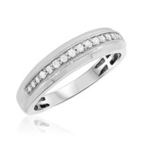 Photo of Selena 2/3 ct tw. Diamond Cushion Cluster Trio Set 14K White Gold [BT643WM]
