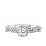 Photo of Logan 3/4 ct tw. Diamond Round Solitaire Trio Set 14K White Gold [BT675WE-R023]