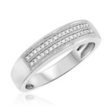 Photo of Logan 3/4 ct tw. Diamond Round Solitaire Trio Set 14K White Gold [BT641WM]